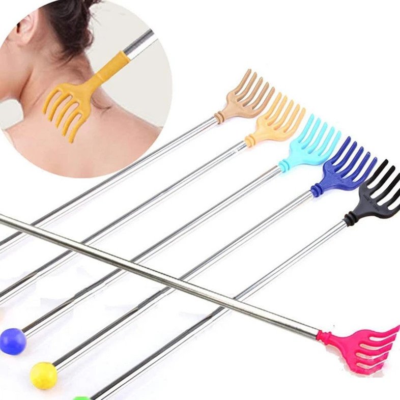 LyqArt LT0350 Back Self-Massager Itching Stick | Back Itching Stick with Double ball Massager