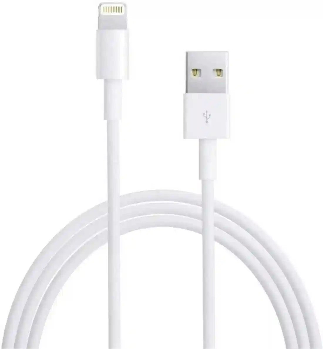 Lightning Cable 2 A 1 m USB to Lightning Cable For Rapid Charging in iOS Devices (Compatible with Iphone 5/5C/5S/6/6S/7/8/X/XR/XS Max/11/12/13/14 Series, iPad, iPod & More, White, One Cable)