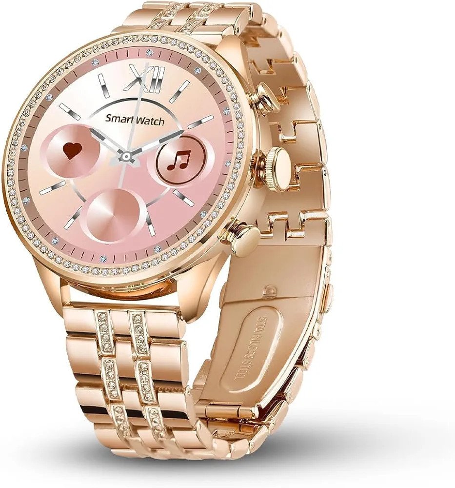 GEN-9 CALLING SMARTWATCH WITH ALWAYS ON DISPLAY & GAMING FEATURES ROSEGOLD Smartwatch (Rose Gold Strap, Free Size)