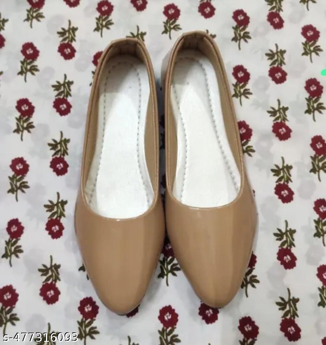 A K ENTERPRISES   Beige petanStylish, Casual Wear, Comfortable Flat Bellies for Women & Girls