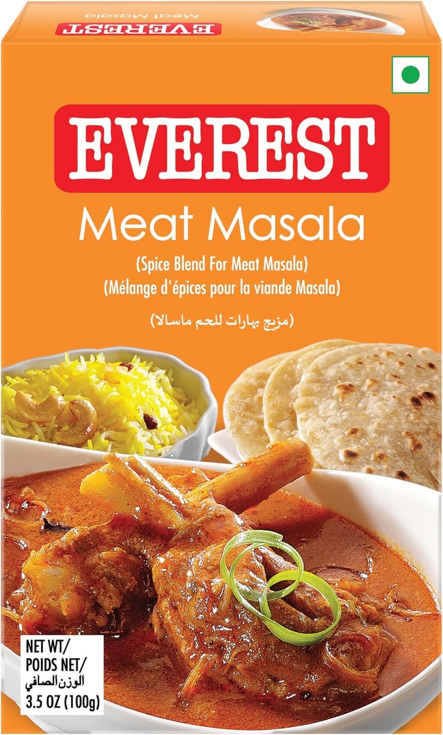 Everest Meat Masala Powder, 100G Carton, Cardamom