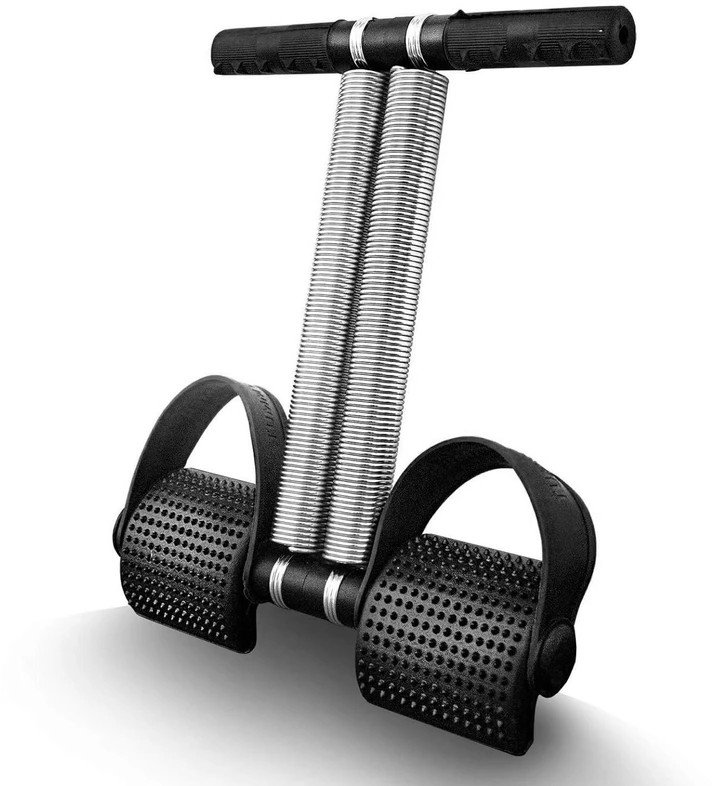 Tummy Trimmer for Men Women Double Spring Tummy Exercise Equipment Machine Gym Ab Exerciser (Black)